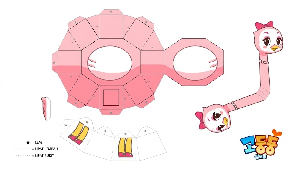 Half Note Sharun Paper Finger Puppet Craft Activity